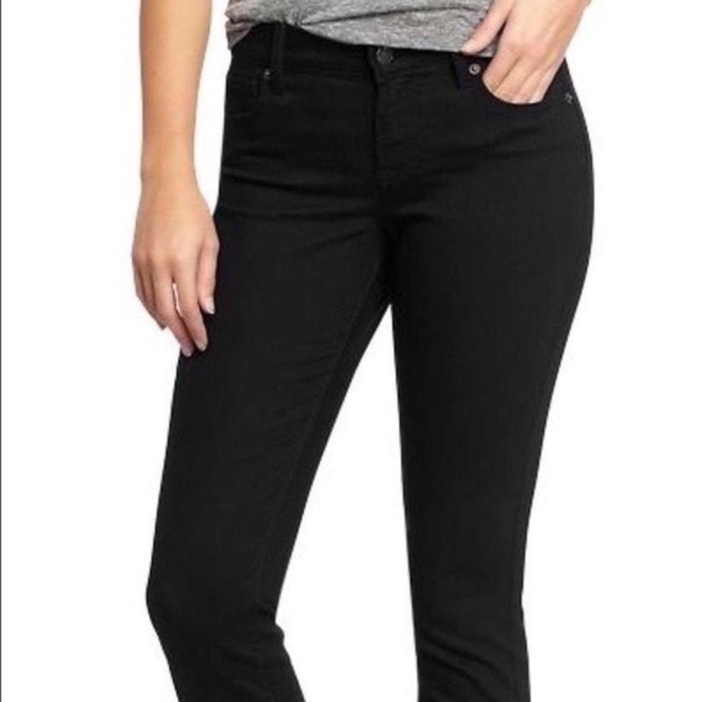 Black, sweetheart skinny jeans OLD NAVY